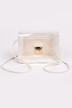 Visible Shoulder Strap Clutch