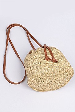 Whole Straw Shoulder Strap Tote