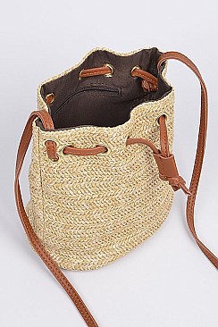 Whole Straw Shoulder Strap Tote