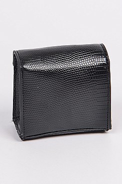 Snake Skin Monotone Mini Clutch