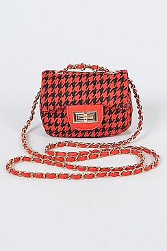 Tweed Hound smooth Mini Bag