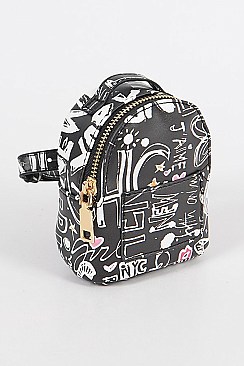 Graffiti Wrist And Ankle Mini Bag