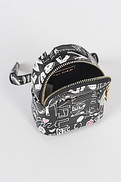 Graffiti Wrist And Ankle Mini Bag