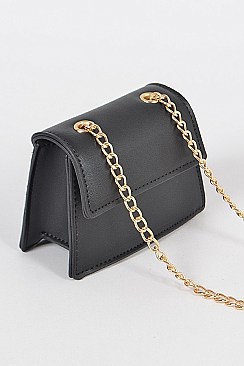 Faux Leather Mini Clutch