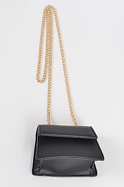 Faux Leather Mini Clutch