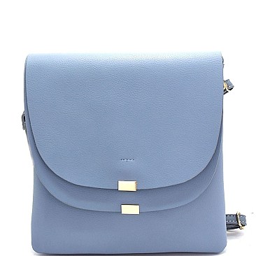 HR0002-LP Soft & Light Multi Compartment Layered Flap Cross Body