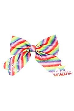 PACK OF 12 FASHION ASSORTED COLOR TIE DYE HAIR BOW CLIP