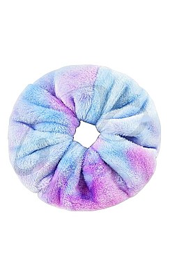 Pack of 12 (pieces) Trendy Soft Fleece Scrunchies