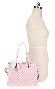 Scarfed Embossed High-End Boutique Stachel / Tote