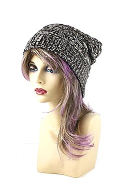 Pack of (12 pieces) ASSORTED COLOR KNITTED BEANIES FM-HT4060