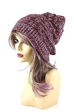 Pack of (12 pieces) ASSORTED COLOR KNITTED BEANIES FM-HT4060