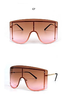 Pack of 12 Temple Frame Shield Sunglasses