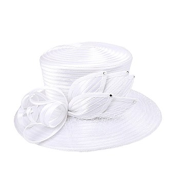 MESH VEIL LOOPED PETAL BRAID HAT MESH VEIL