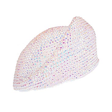 HOT Rhinestone covered Beret Hat