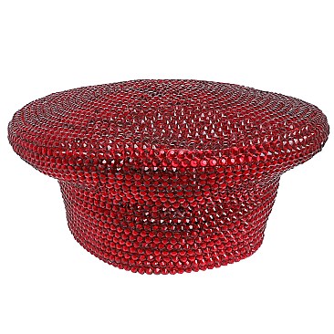 Fashion Crystal Covered Cogic Church Hat