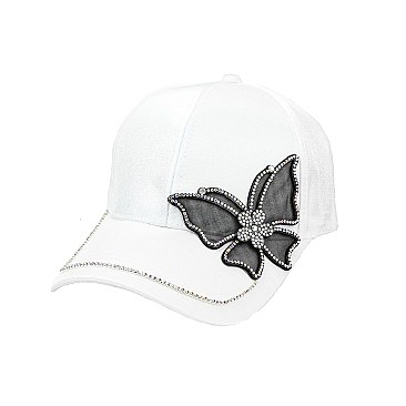 FASHION BUTTERFLY STONE PATCH CAP