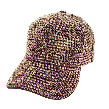 RHINESTONE GEM BASEBALL CAP