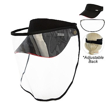 SUN VISOR W/ REMOVABLE FACE COVER