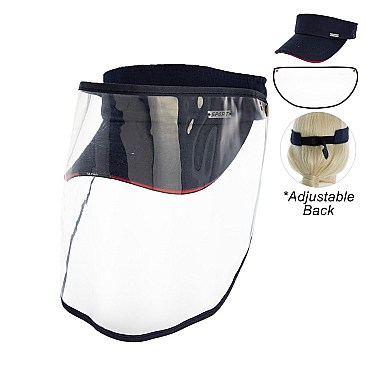 SUN VISOR W/ REMOVABLE FACE COVER