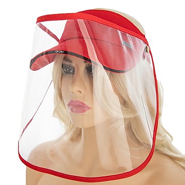 SUN VISOR W/ REMOVABLE FACE COVER