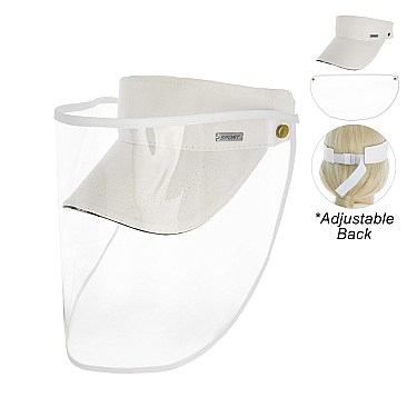 SUN VISOR W/ REMOVABLE FACE COVER