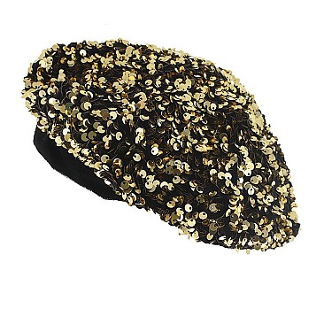 TRENDY SEQUIN COVERED FRENCH BERET