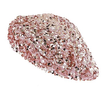 TRENDY SEQUIN COVERED FRENCH BERET
