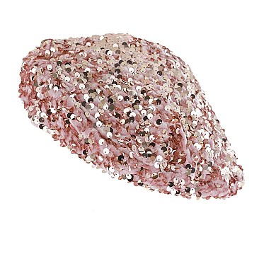 TRENDY SEQUIN COVERED FRENCH BERET