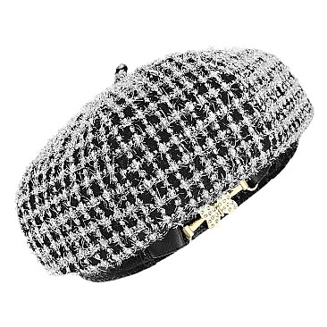 Glittery Winter Fashion Beret