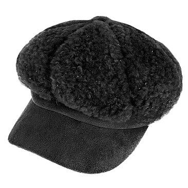 Fleece Winter Captain Newsboy Cap