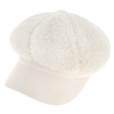 Fleece Winter Captain Newsboy Cap