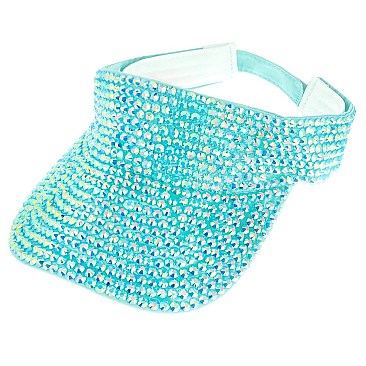 TRENDY FULL RHINESTONE SUN VISOR