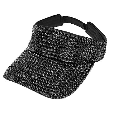 TRENDY FULL RHINESTONE SUN VISOR