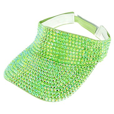 TRENDY FULL RHINESTONE SUN VISOR