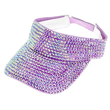 TRENDY FULL RHINESTONE SUN VISOR