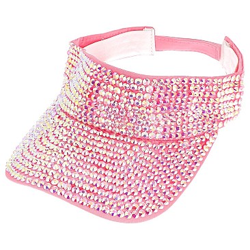 TRENDY FULL RHINESTONE SUN VISOR