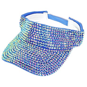 TRENDY FULL RHINESTONE SUN VISOR