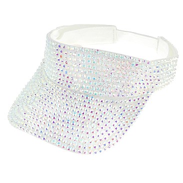 TRENDY FULL RHINESTONE SUN VISOR