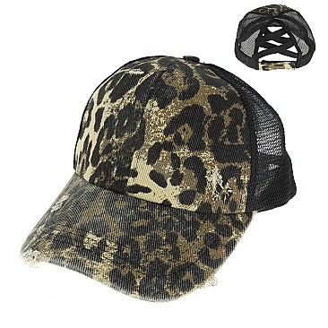 ANIMAL PRINT FANCY FASHION CAP