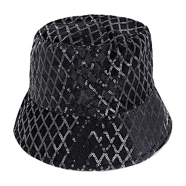 STYLISH FASHION SEQUIN BUCKET HAT