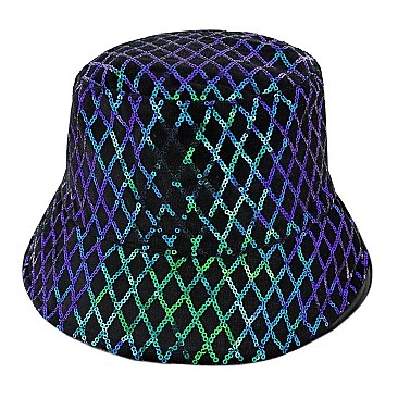 STYLISH FASHION SEQUIN BUCKET HAT