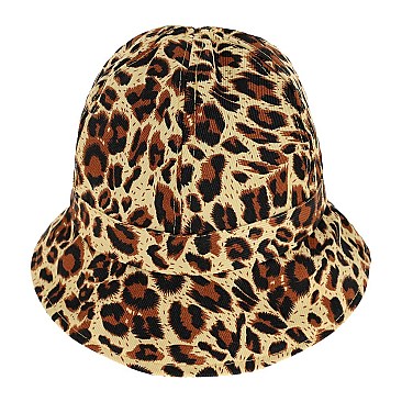 STYLISH ANIMAL PRINT LEOPARD CHEETAH BUCKET HAT