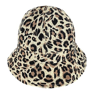 STYLISH ANIMAL PRINT LEOPARD CHEETAH BUCKET HAT