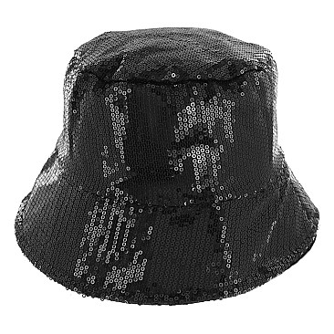 CHARMING SEQUIN BUCKET HAT