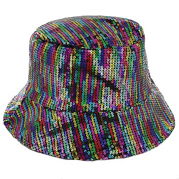 CHARMING SEQUIN BUCKET HAT