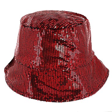 CHARMING SEQUIN BUCKET HAT