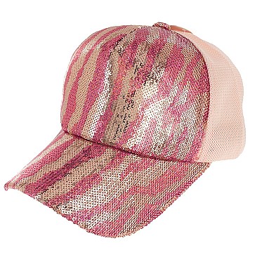 Trendy Sequin fashion Cap