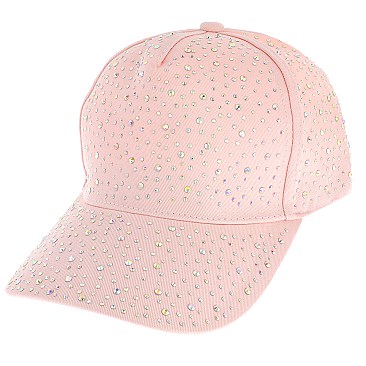 STYLISH RHINESTONE STUDDED BASEBALL CAP