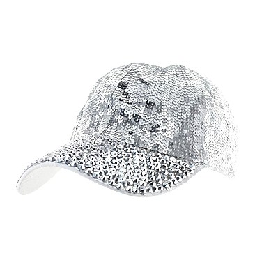 Sequin and Rhinestones Fashion Cap