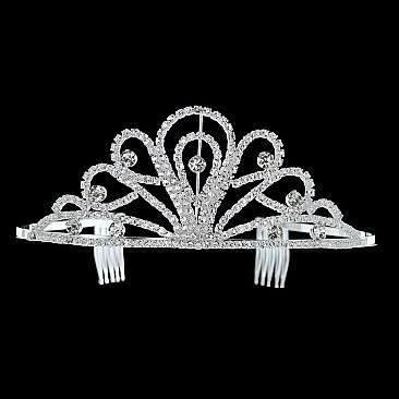 ELEGANT CUBIC ZIRCONIA TIARA SLHTCZ7146